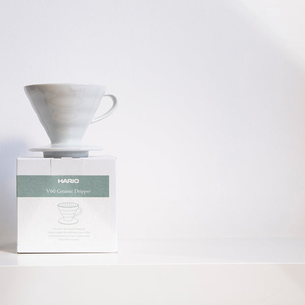 Coffee Dripper V60 02 Ceramic Bloom Series - White