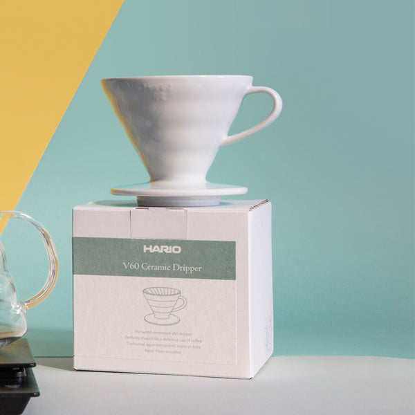 Coffee Dripper V60 02 Ceramic Bloom Series - White