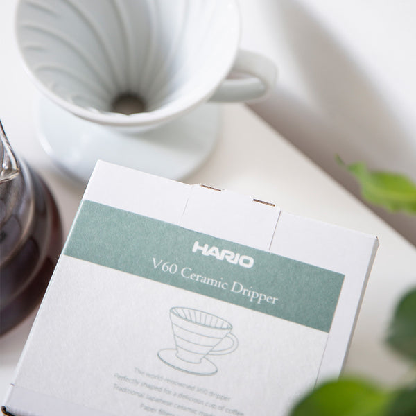 Coffee Dripper V60 02 Ceramic Bloom Series - White